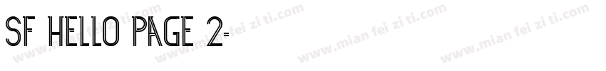 SF Hello/page/2字体转换